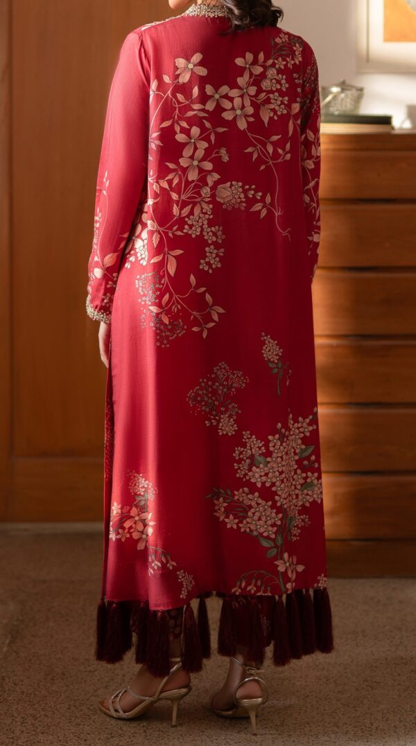 Deep Berry Tassle Kaftan - Image 3